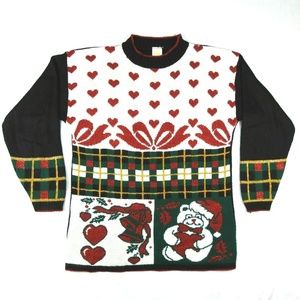 Ugly Christmas Sweater Hearts